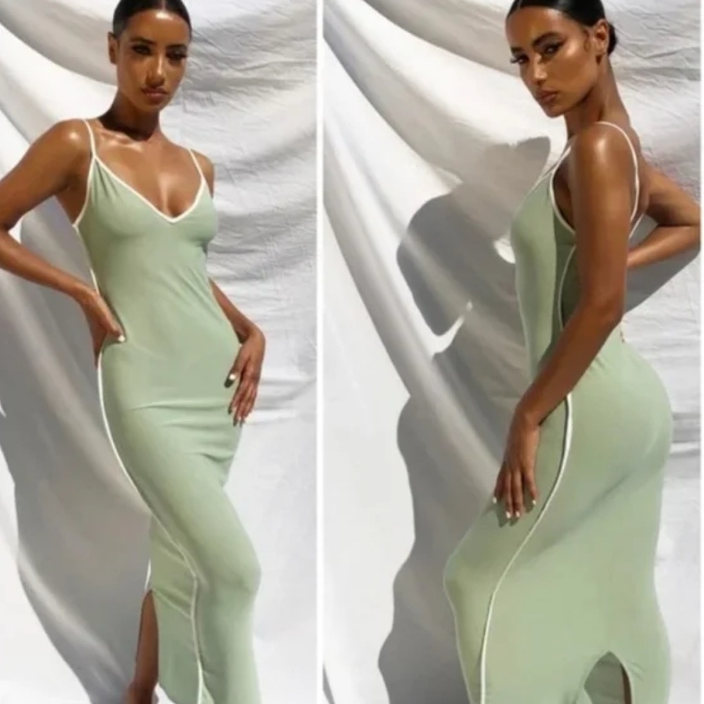 PLT Sage Green Summer Dress 👗